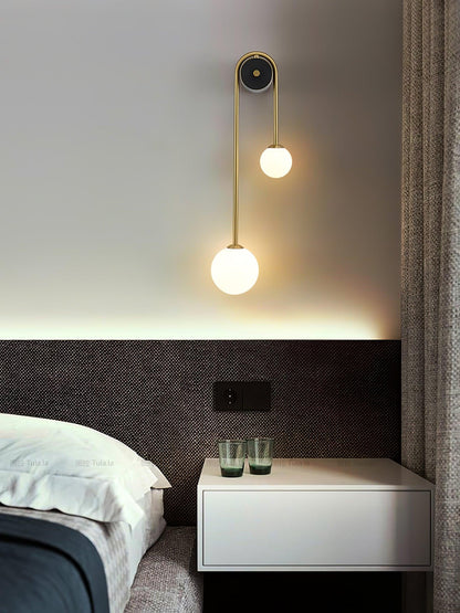 Brass Arc Wall Light, Energy-Efficient LED