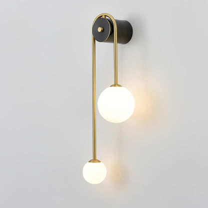 Brass Arc Wall Light, Energy-Efficient LED