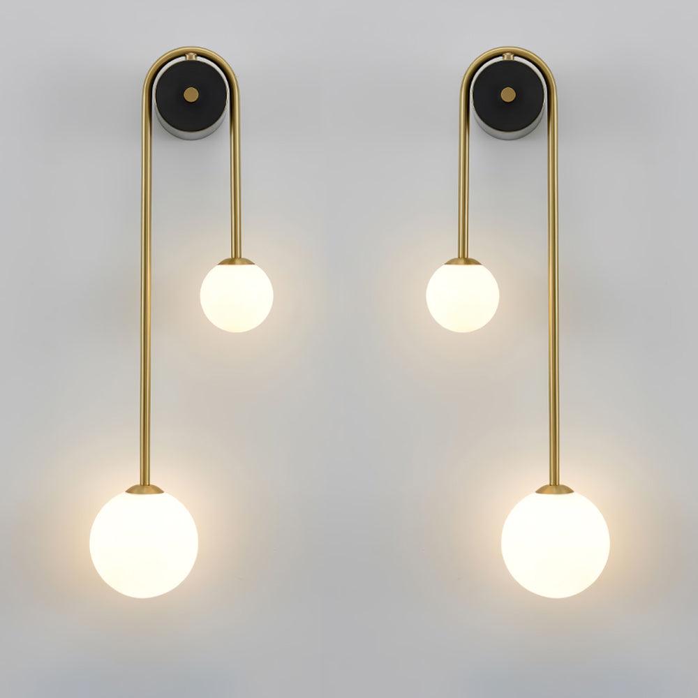 Brass Arc Wall Light, Energy-Efficient LED