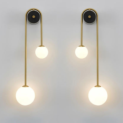 Brass Arc Wall Light, Energy-Efficient LED
