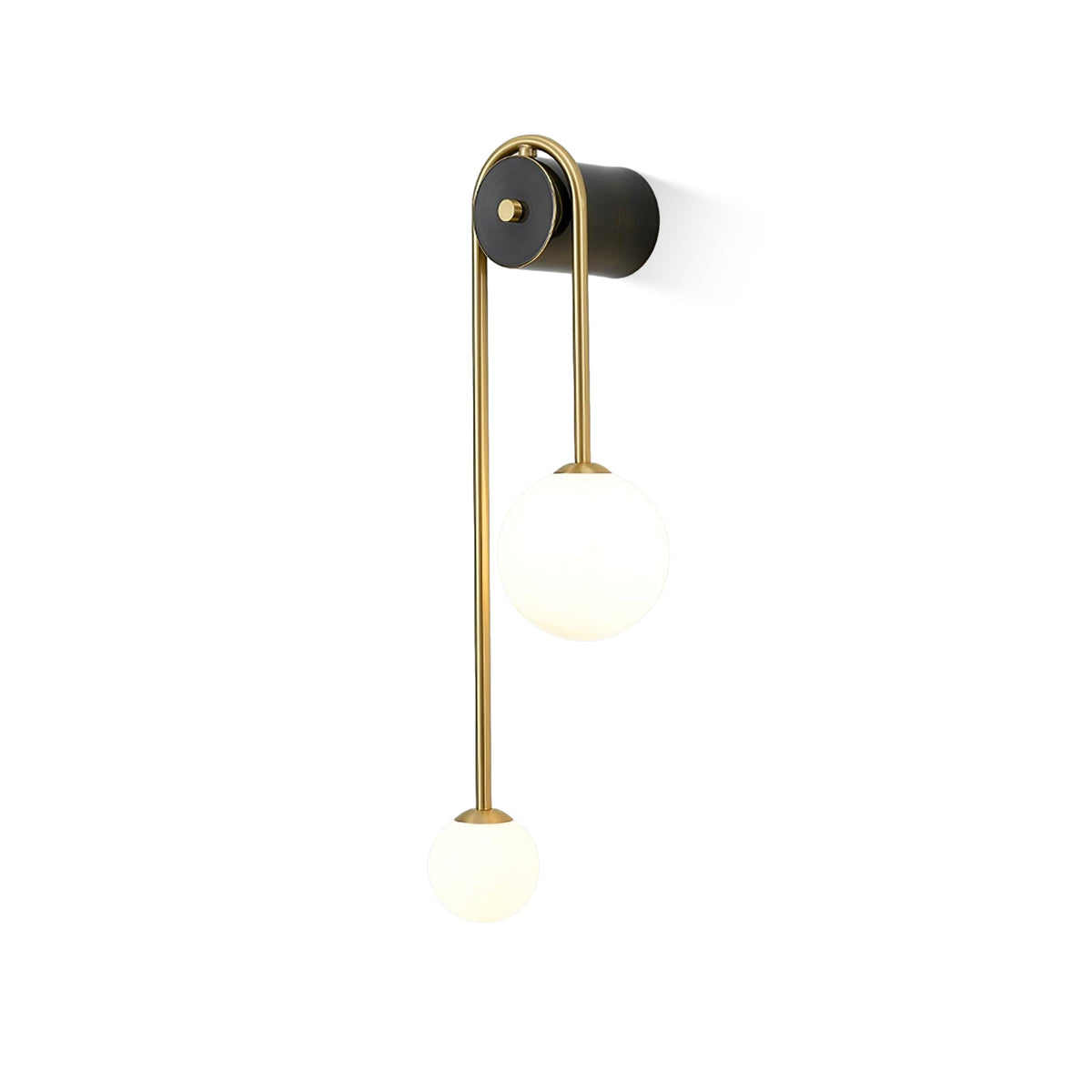 Brass Arc Wall Light, Energy-Efficient LED