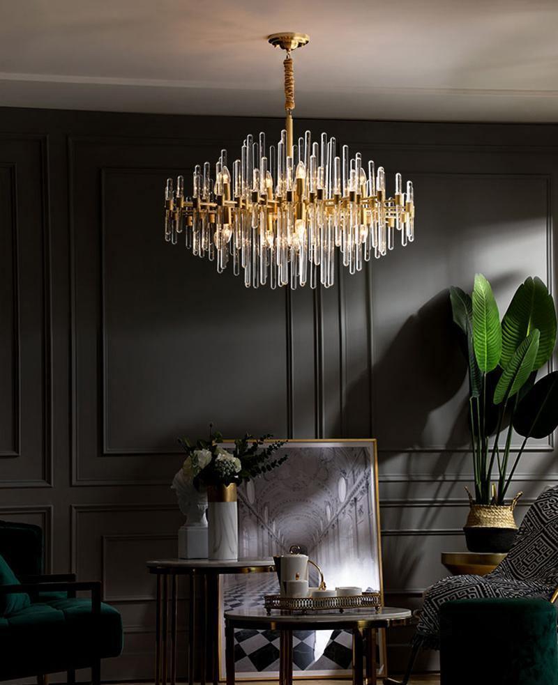 Vintage Antique Brass Chandelier Position 23