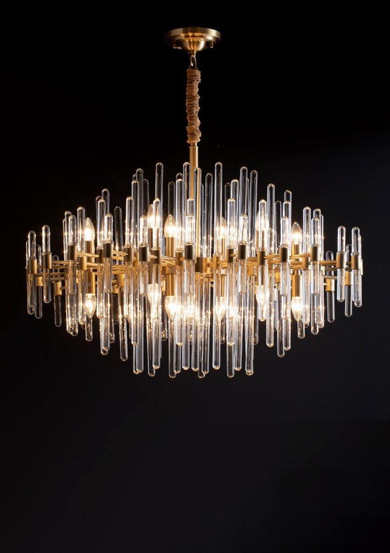Vintage Antique Brass Chandelier Position 27