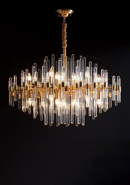 Vintage Antique Brass Chandelier Position 27