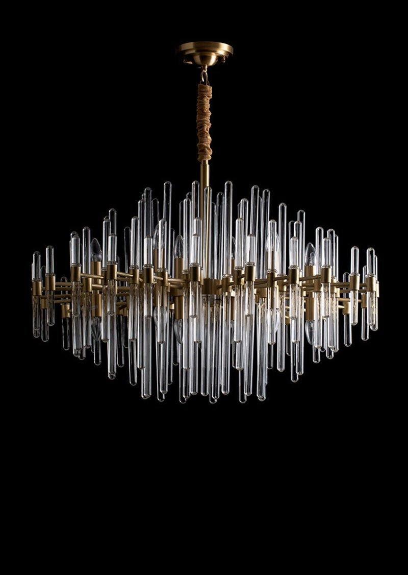 Vintage Antique Brass Chandelier Position 28