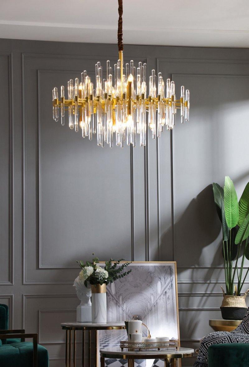 Vintage Antique Brass Chandelier Position 13