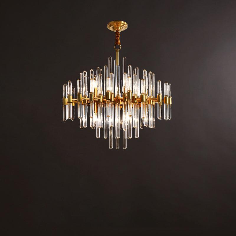 Vintage Antique Brass Chandelier Position 43