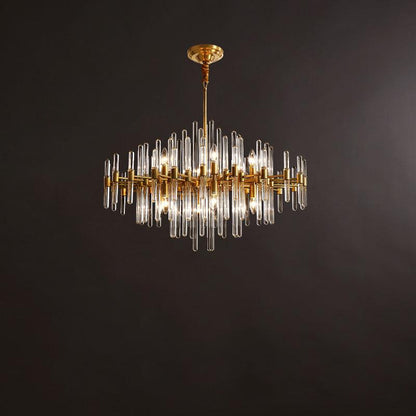 Vintage Antique Brass Chandelier Position 44