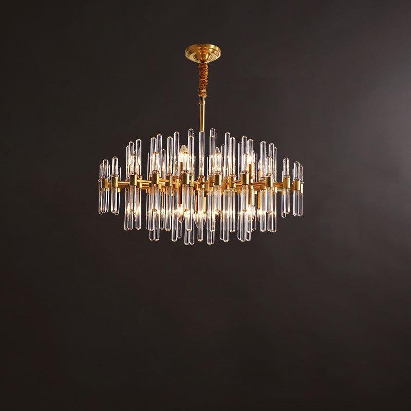 Vintage Antique Brass Chandelier Position 45