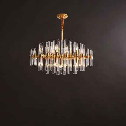 Vintage Antique Brass Chandelier Position 45