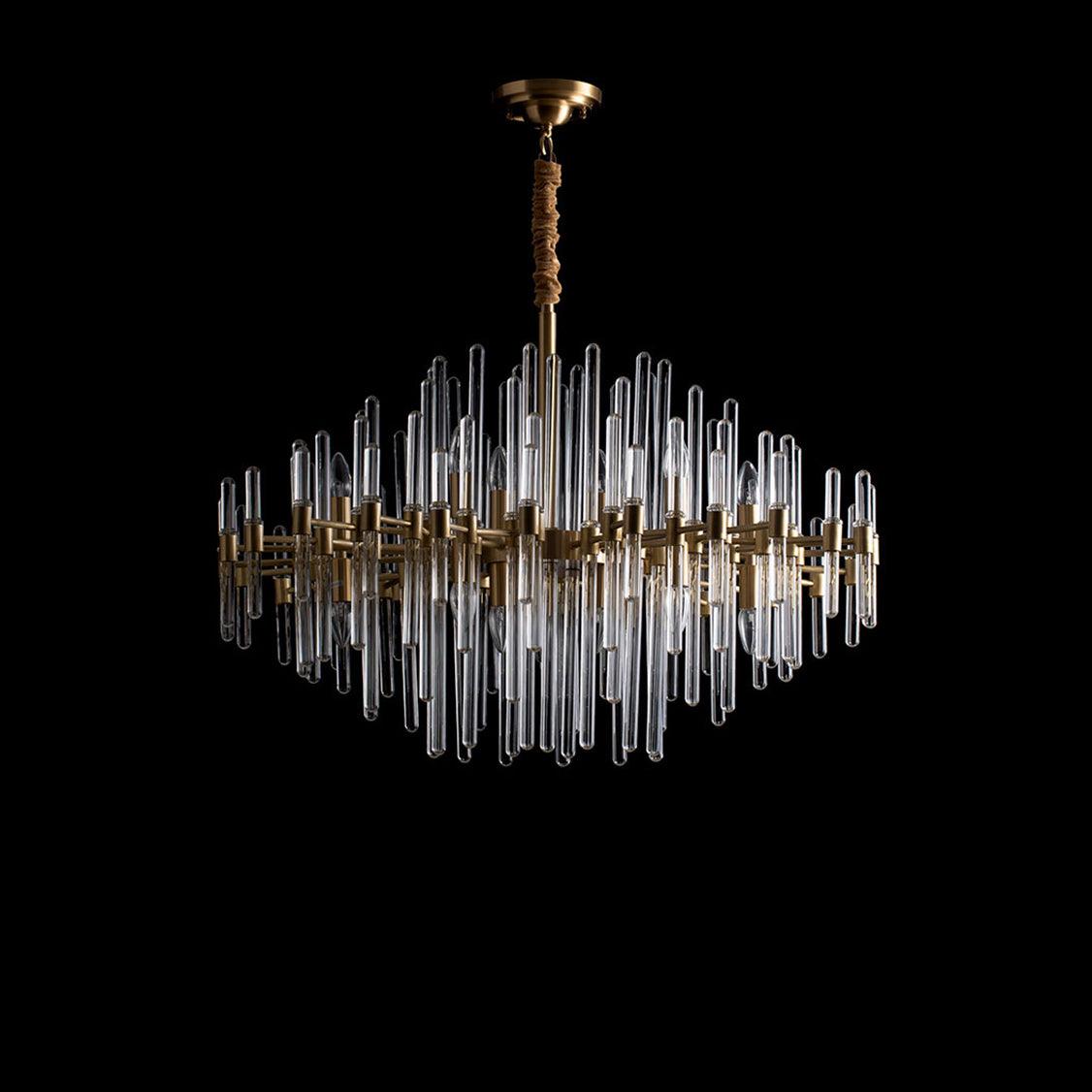 Vintage Antique Brass Chandelier Position 41