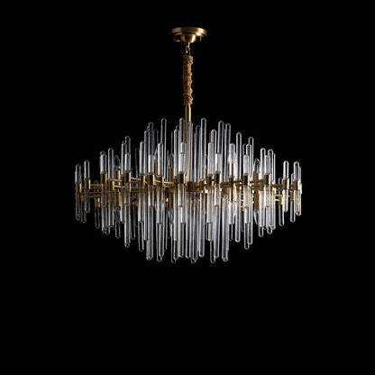 Vintage Antique Brass Chandelier Position 41