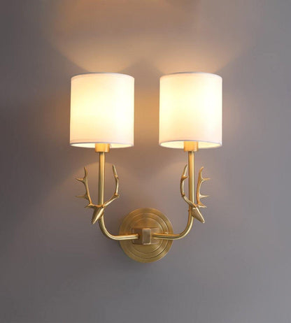 Brass Deer Head Wall Light Position 12