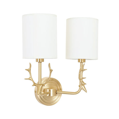Brass Deer Head Wall Light Position 56