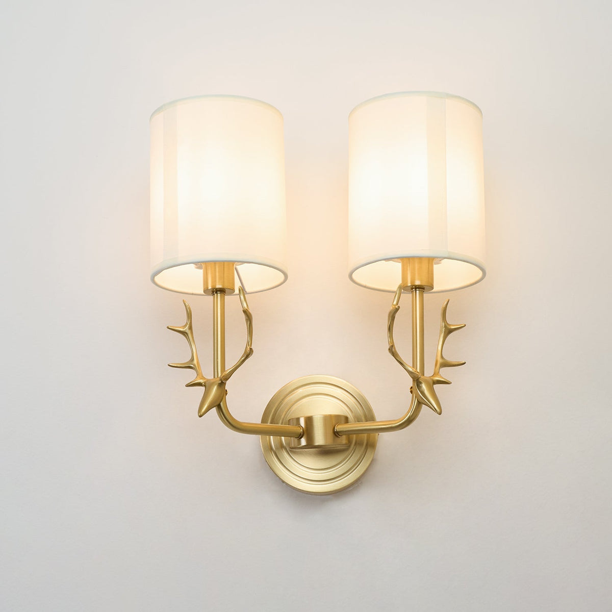 Brass Deer Head Wall Light Position 64