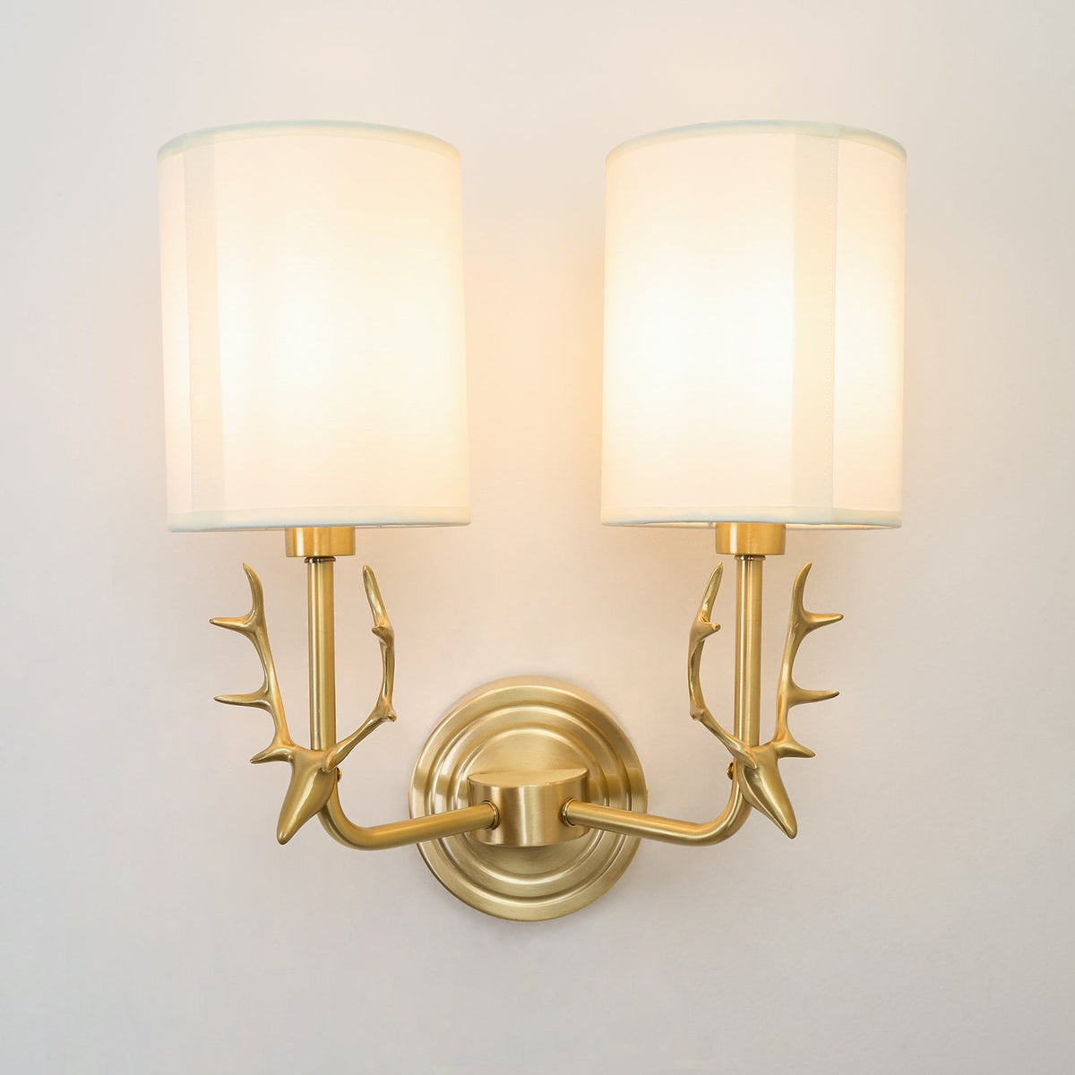 Brass Deer Head Wall Light Position 55