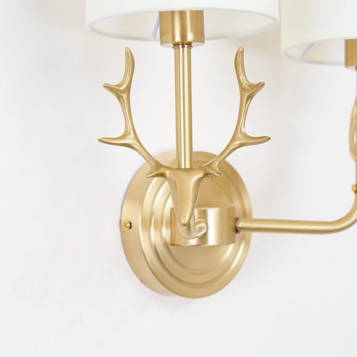 Brass Deer Head Wall Light Position 59