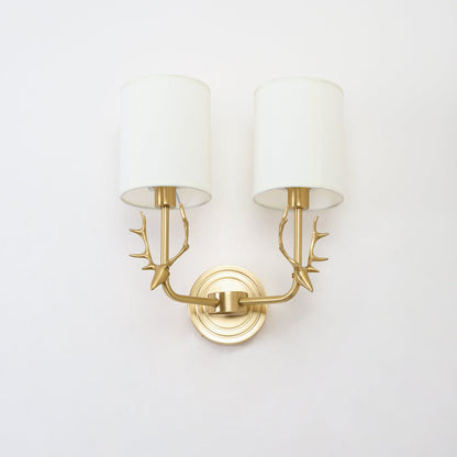 Brass Deer Head Wall Light Position 60