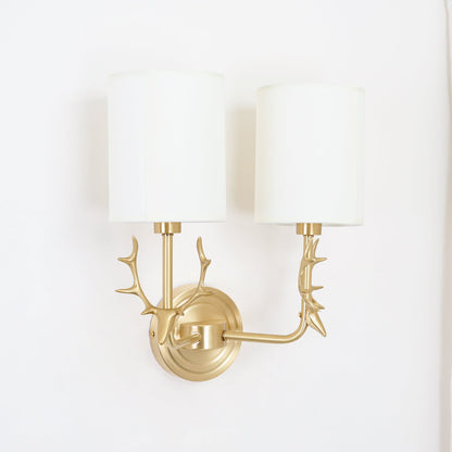 Brass Deer Head Wall Light Position 61