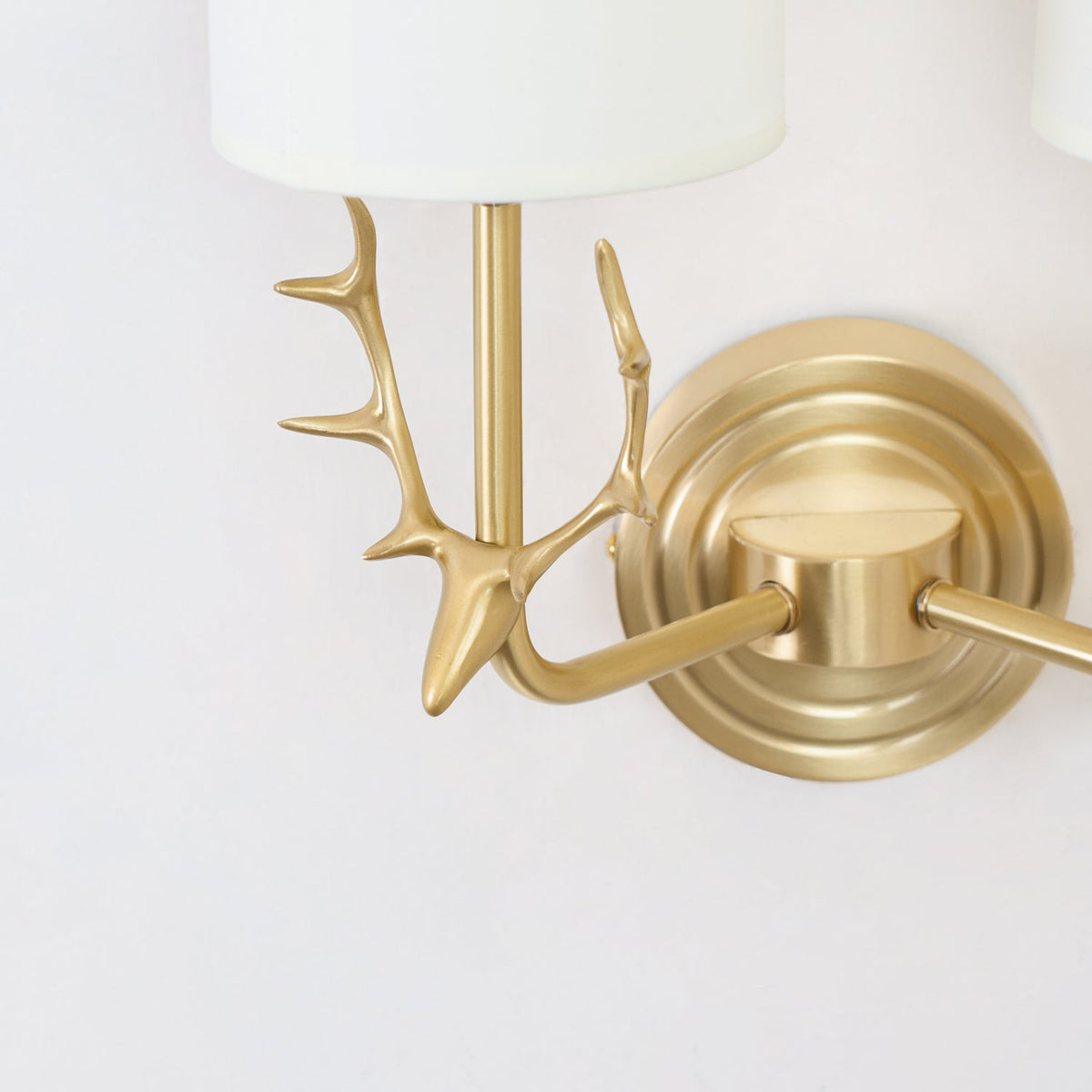 Brass Deer Head Wall Light Position 62