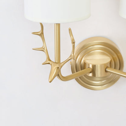 Brass Deer Head Wall Light Position 62