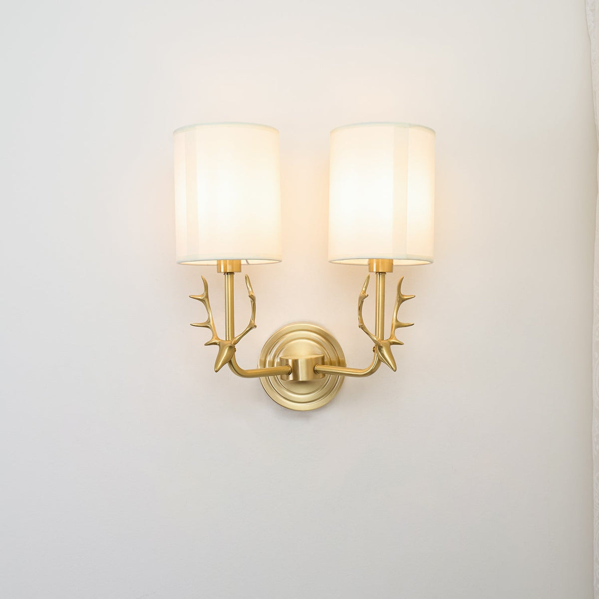 Brass Deer Head Wall Light Position 47