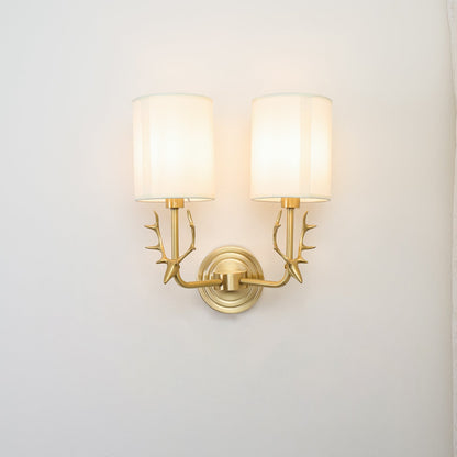 Brass Deer Head Wall Light Position 47