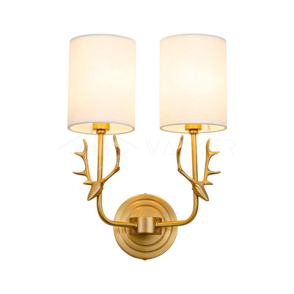 Brass Deer Head Wall Light Position 29