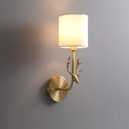 Brass Deer Head Wall Light Position 22