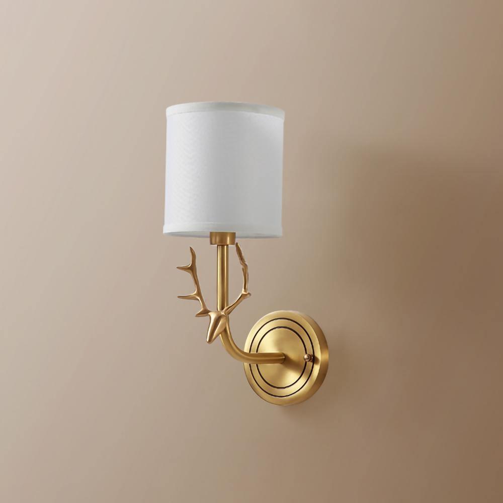 Brass Deer Head Wall Light Position 23