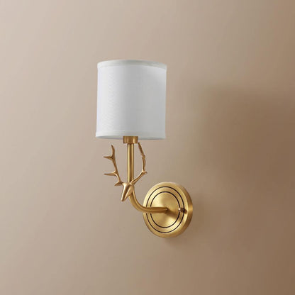 Brass Deer Head Wall Light Position 23