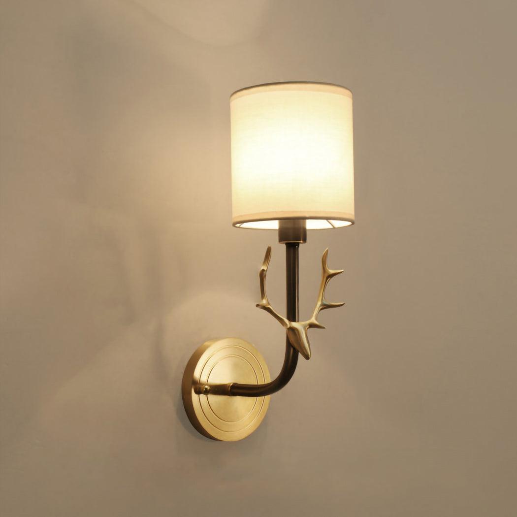Brass Deer Head Wall Light Position 42