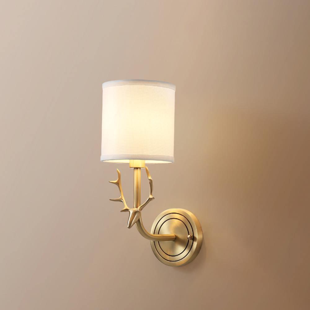 Brass Deer Head Wall Light Position 9