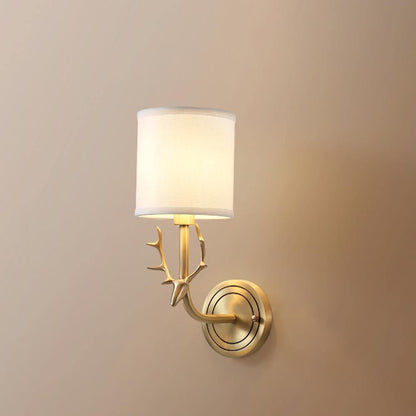 Brass Deer Head Wall Light Position 9
