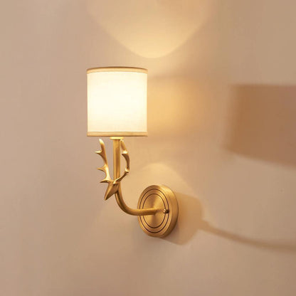 Brass Deer Head Wall Light Position 11