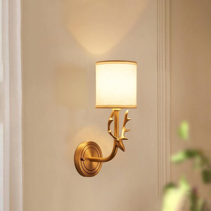 Brass Deer Head Wall Light Position 25