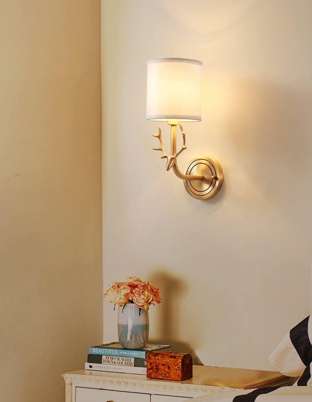 Brass Deer Head Wall Light Position 27