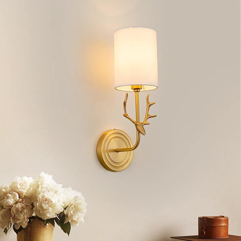Brass Deer Head Wall Light Position 30
