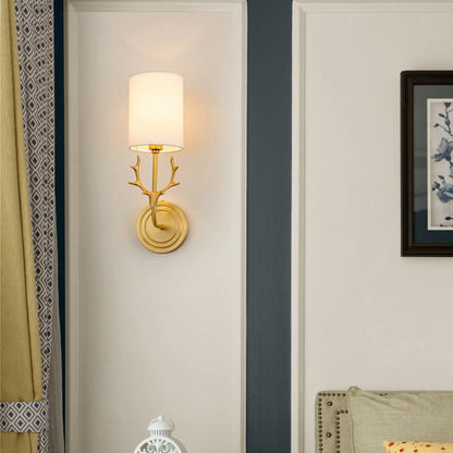 Brass Deer Head Wall Light Position 31