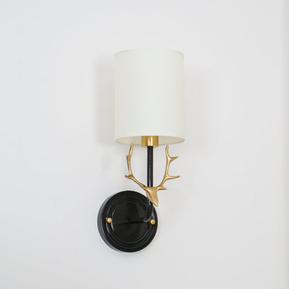 Brass Deer Head Wall Light Position 50
