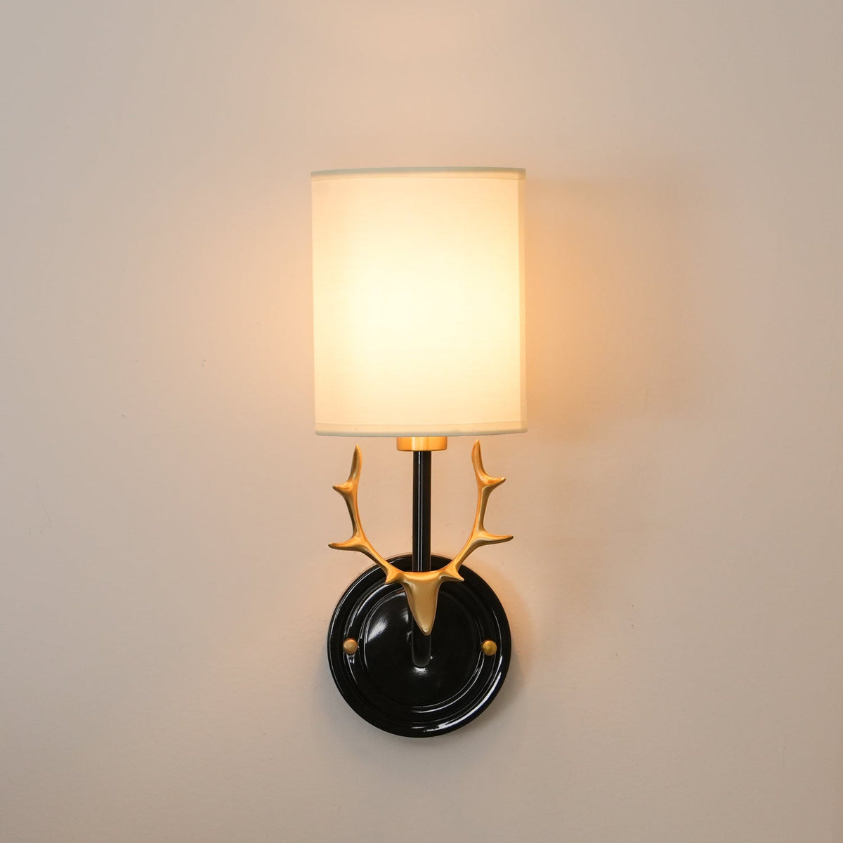 Brass Deer Head Wall Light Position 53