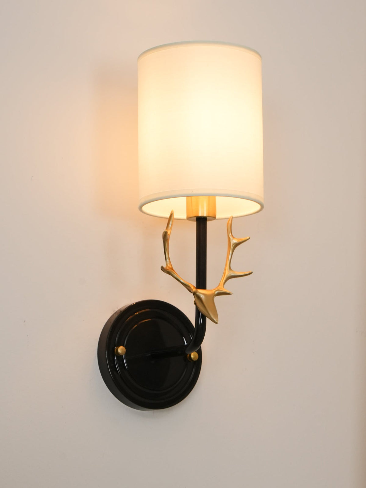 Brass Deer Head Wall Light Position 54