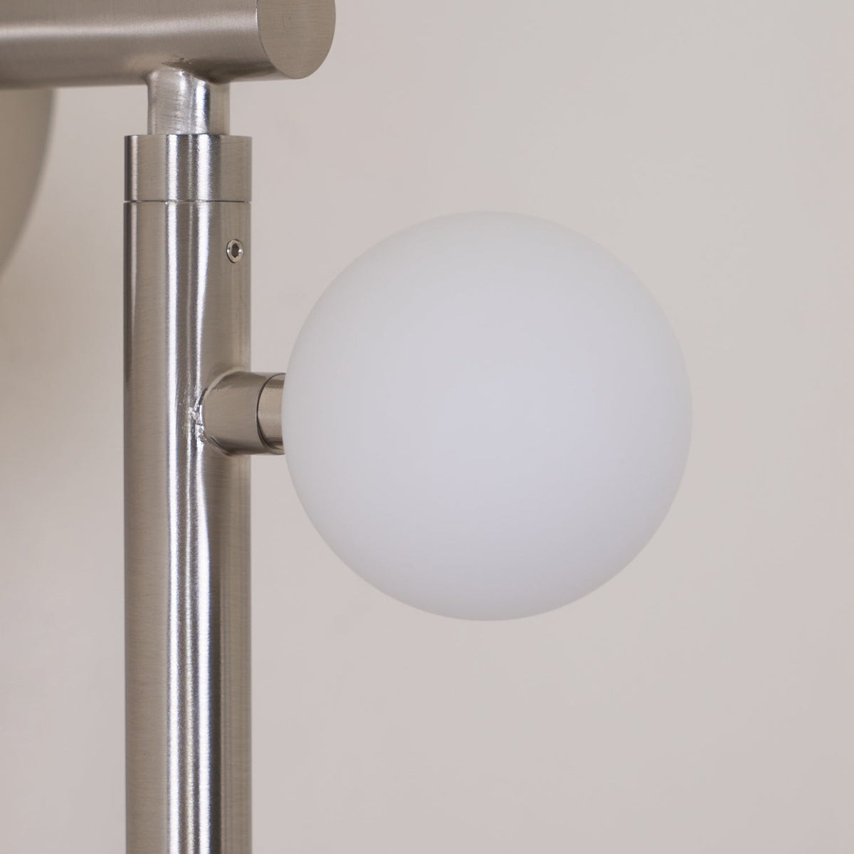 Brass Glass Tube Wall Lamp with Adjustable Lighting