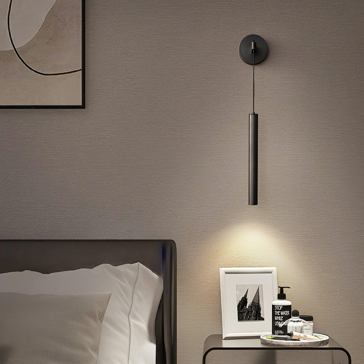 Brass Line Wall Light, Energy-Efficient LED