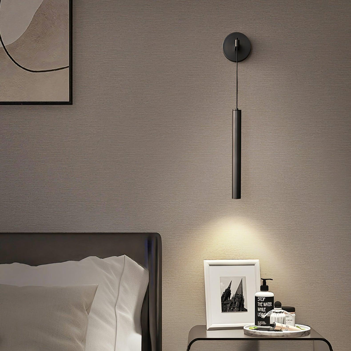 Brass Line Wall Light, Energy-Efficient LED