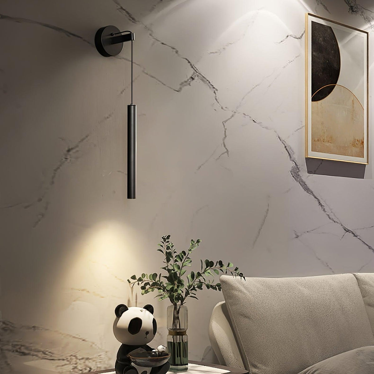 Brass Line Wall Light, Energy-Efficient LED