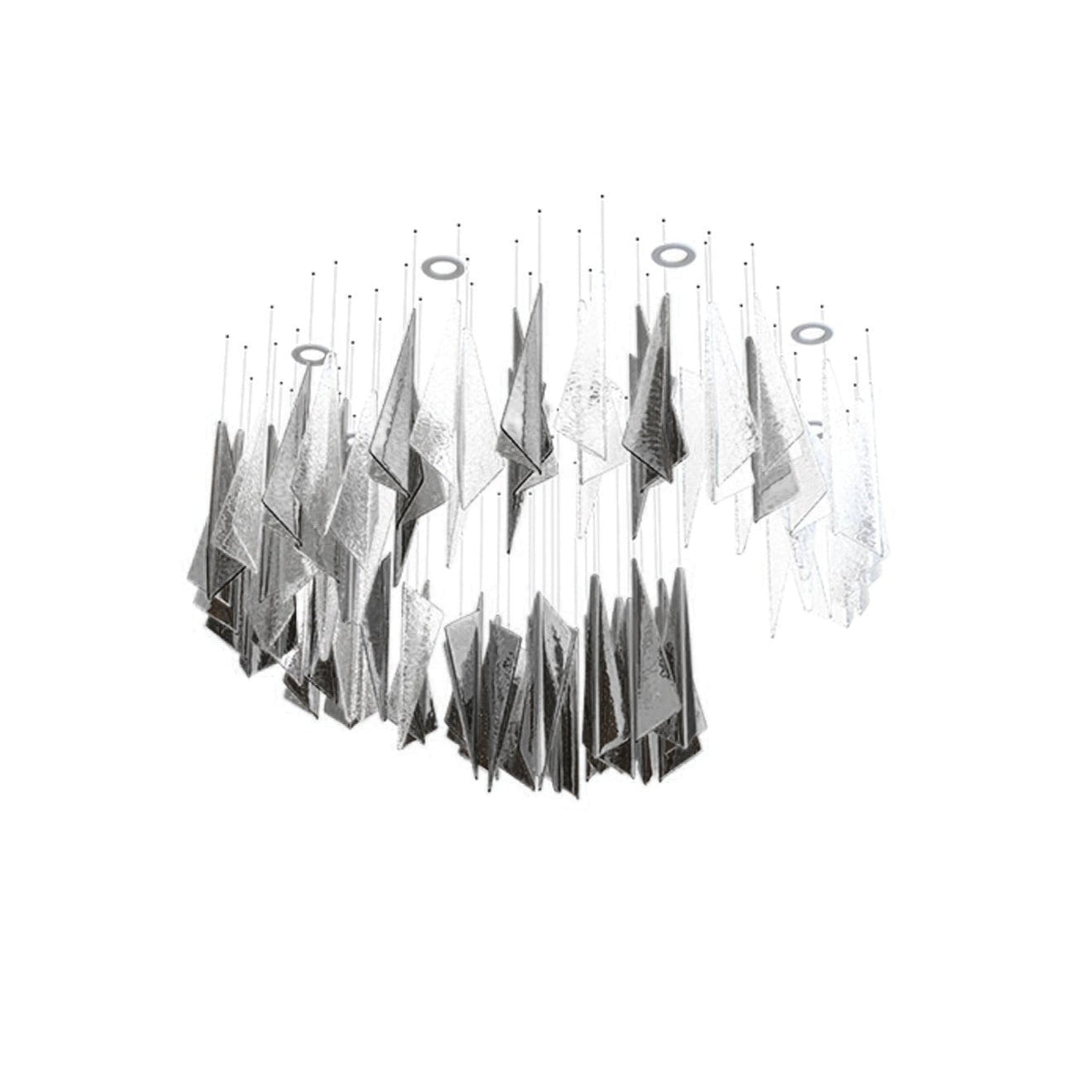 Breeze Chandelier with Adjustable Height — side view