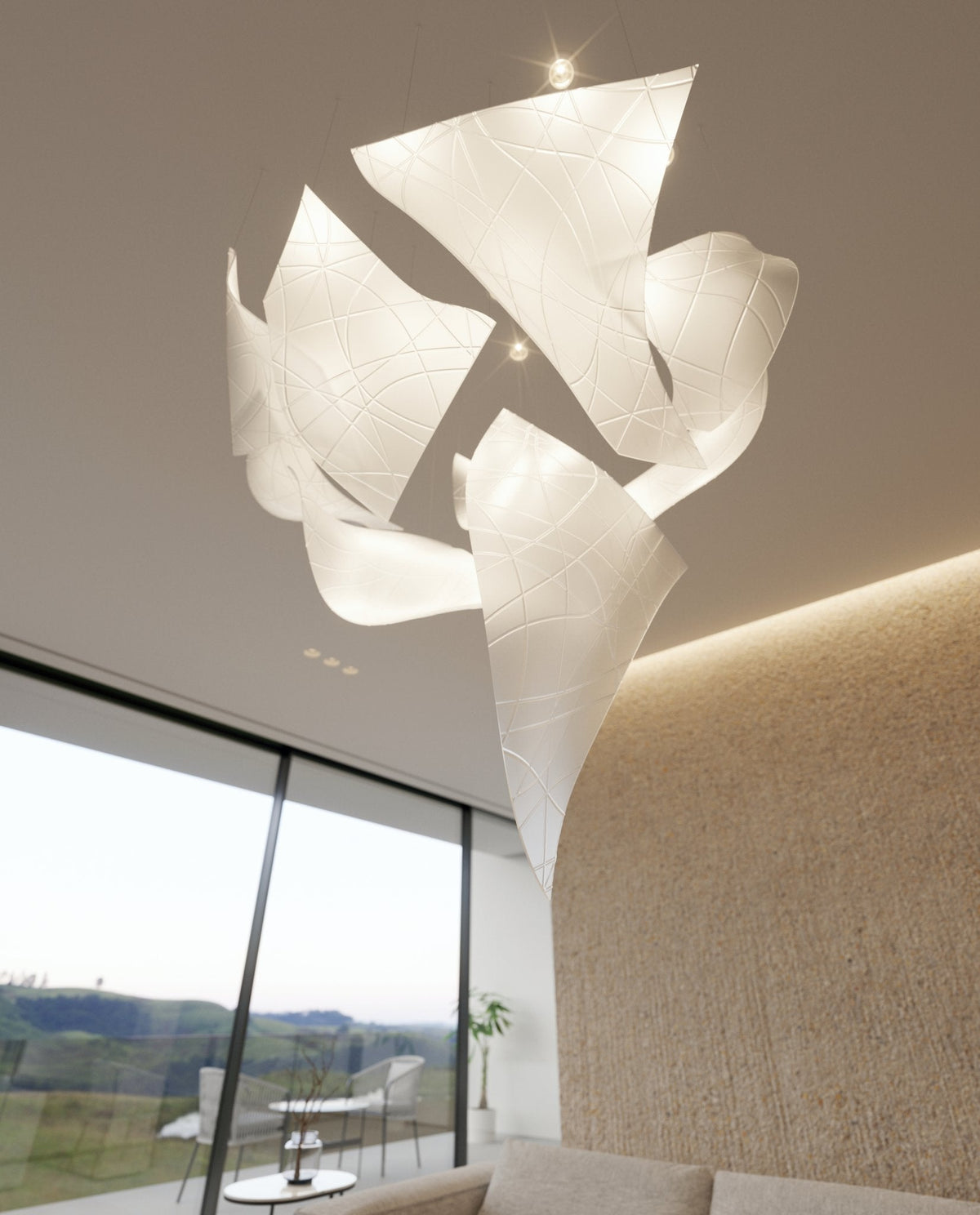 Chandelier with Adjustable Brightness — alternate angle