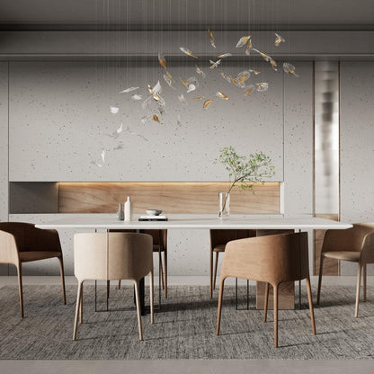 Breezeleaf Modern Chandelier with Adjustable LED Lighting — lifestyle view