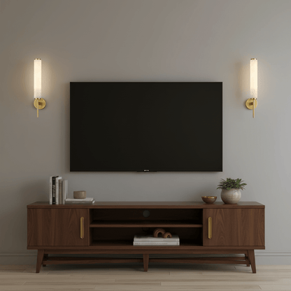 Alabaster Wall Sconce with Adjustable Brightness